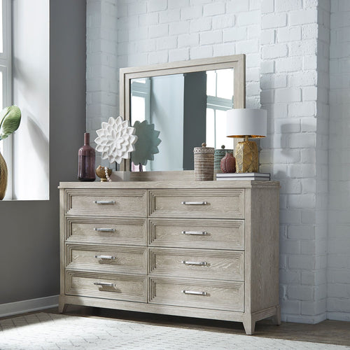 Belmar King Uph Bed, Dresser & Mirror, Night Stand - Rooms For Less Furniture Outlet