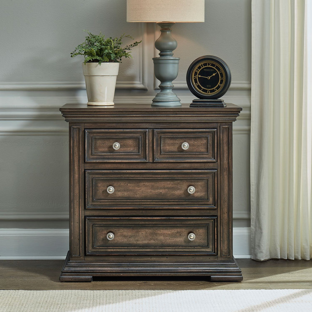 Big Valley Bedside Chest w/ Charging Station - Rooms For Less Furniture Outlet