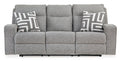 Biscoe Performance Fabric Dual Power Reclining Sofa - Rooms For Less Furniture Outlet