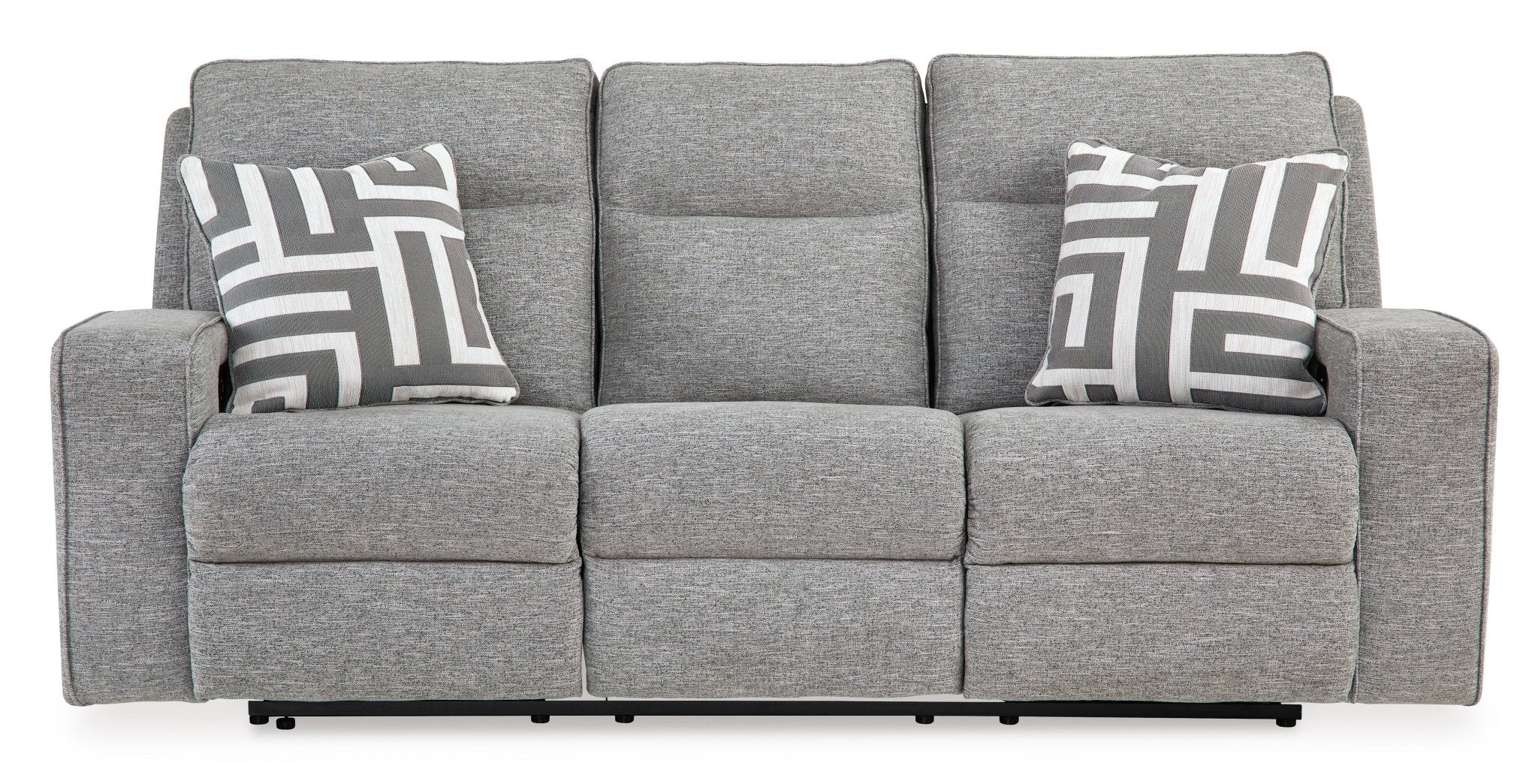 Biscoe Performance Fabric Dual Power Reclining Sofa - Rooms For Less Furniture Outlet