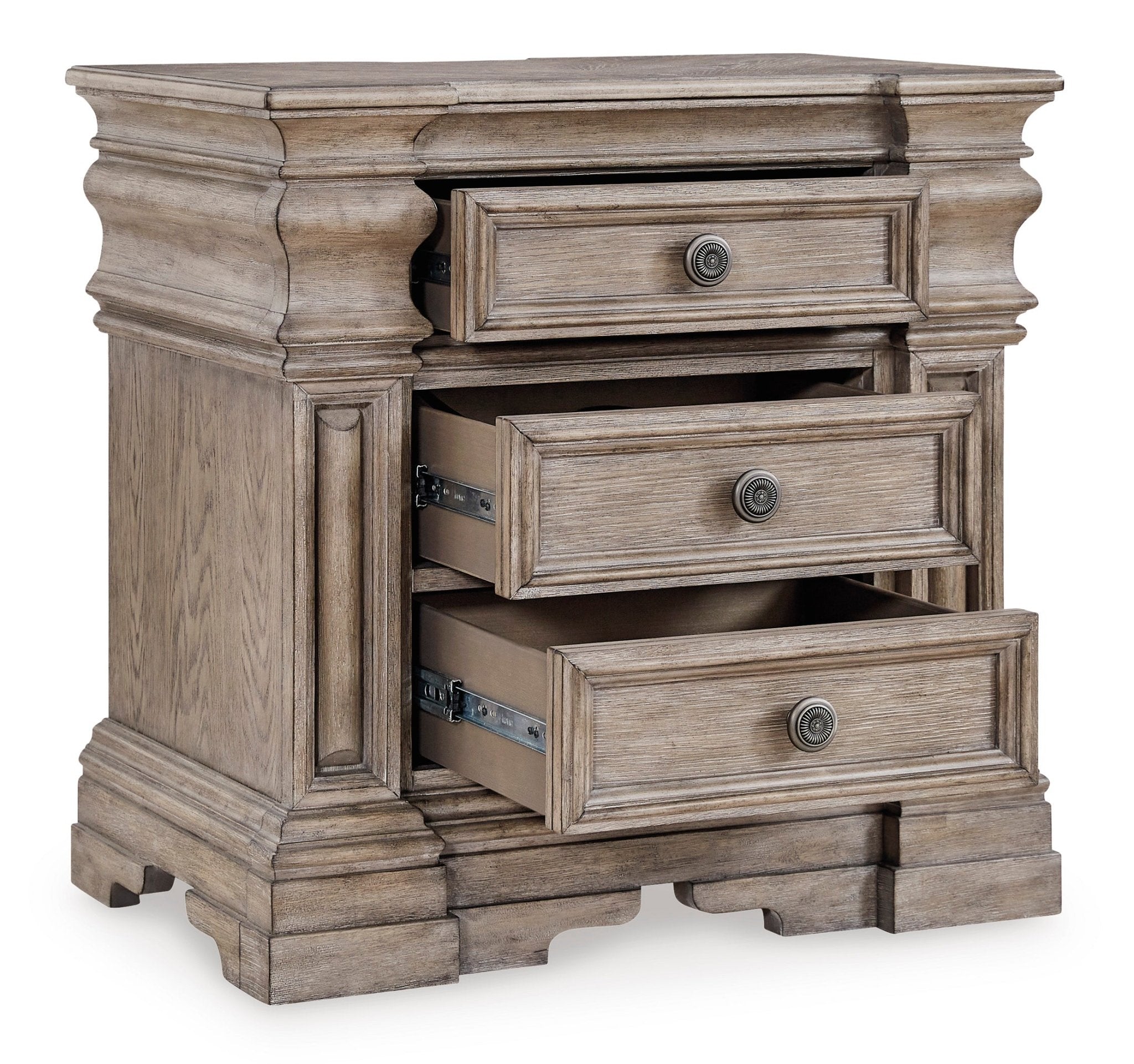 Blairhurst 29" 3 Drawer Charging Nightstand - Rooms For Less Furniture Outlet