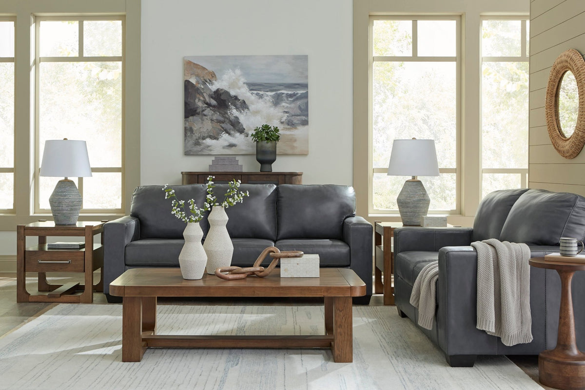 Bolsena Admiral Leather Sofa and Loveseat - Rooms For Less Furniture Outlet