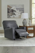 Bolsena Manual Admiral Leather Recliner - Rooms For Less Furniture Outlet
