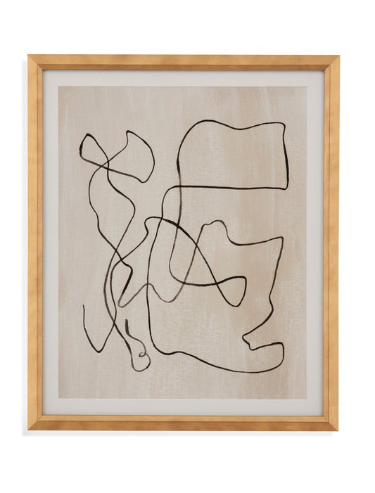 Bound I 20X24H Abstract Framed Under Glass - Rooms For Less Furniture Outlet