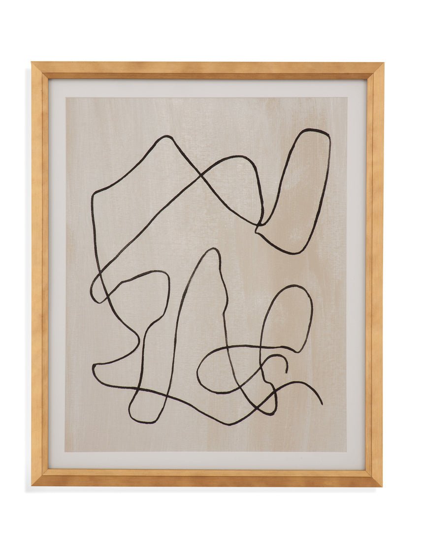 Bound II 20X24H Abstract Framed Under Glass - Rooms For Less Furniture Outlet