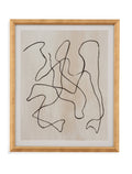 Bound III 20X24H Abstract Framed Under Glass - Rooms For Less Furniture Outlet