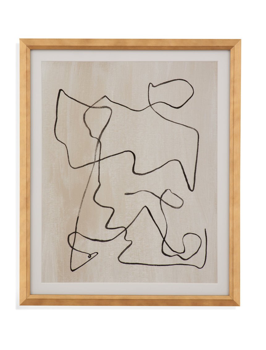 Bound IV 20X24H Abstract Framed Under Glass - Rooms For Less Furniture Outlet