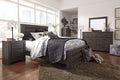 Brinxton Queen Panel Bed, Dresser, Mirror & Nightstand - Rooms For Less Furniture Outlet