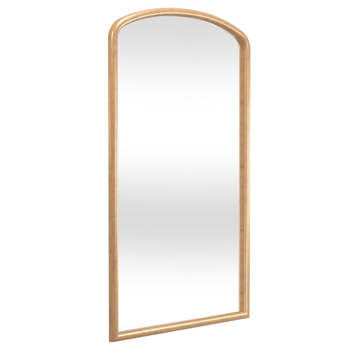 Brookings 52X86H Gold Leaf Floor Mirror - Rooms For Less Furniture Outlet