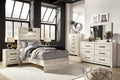 Cambeck Twin Panel Bed, Dresser, Mirror and Nightstand - Rooms For Less Furniture Outlet