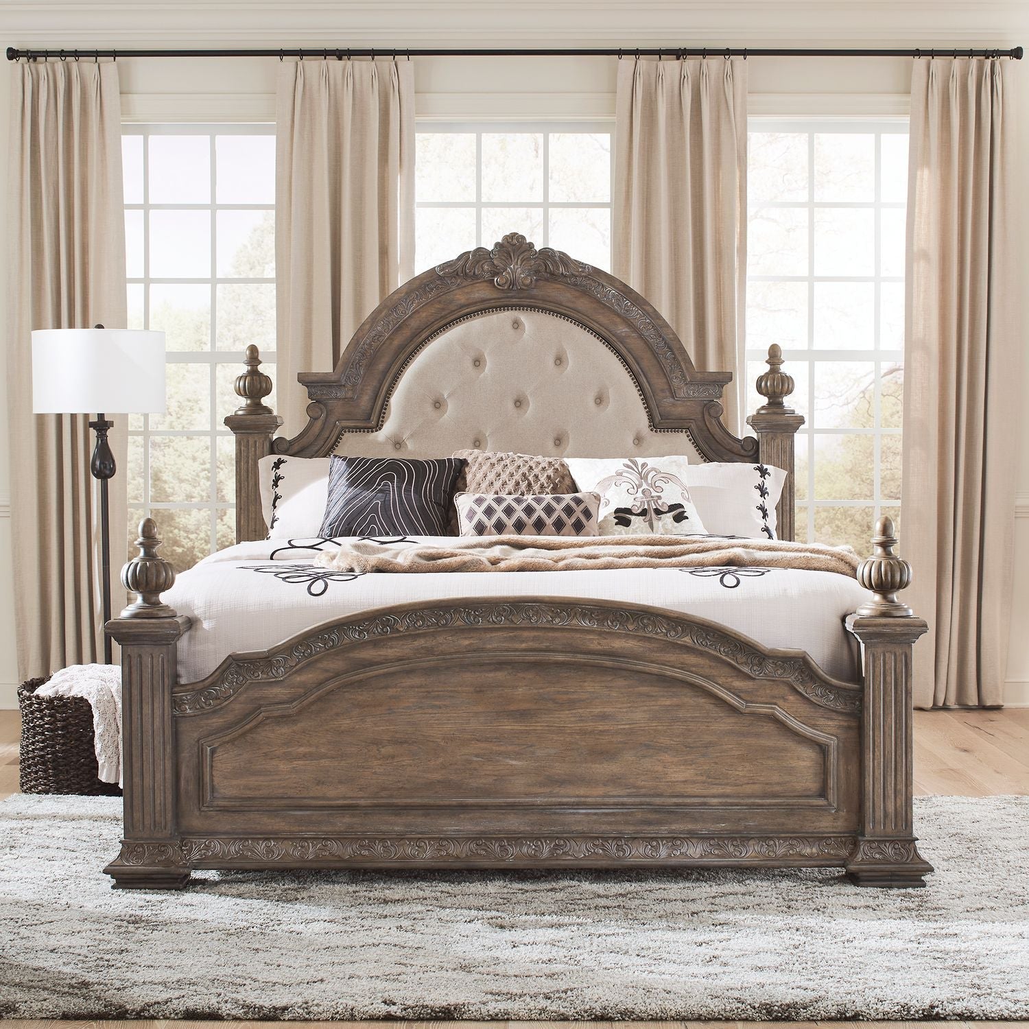 Carlisle Court Queen Poster Bed - Rooms For Less Furniture Outlet