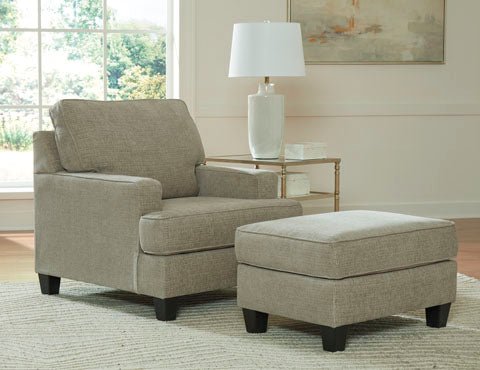 Cornet Pike Chair & Ottoman - Rooms For Less Furniture Outlet