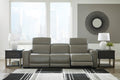 Correze 3 - Piece Dual Power Leather Reclining Modular Sofa - Rooms For Less Furniture Outlet
