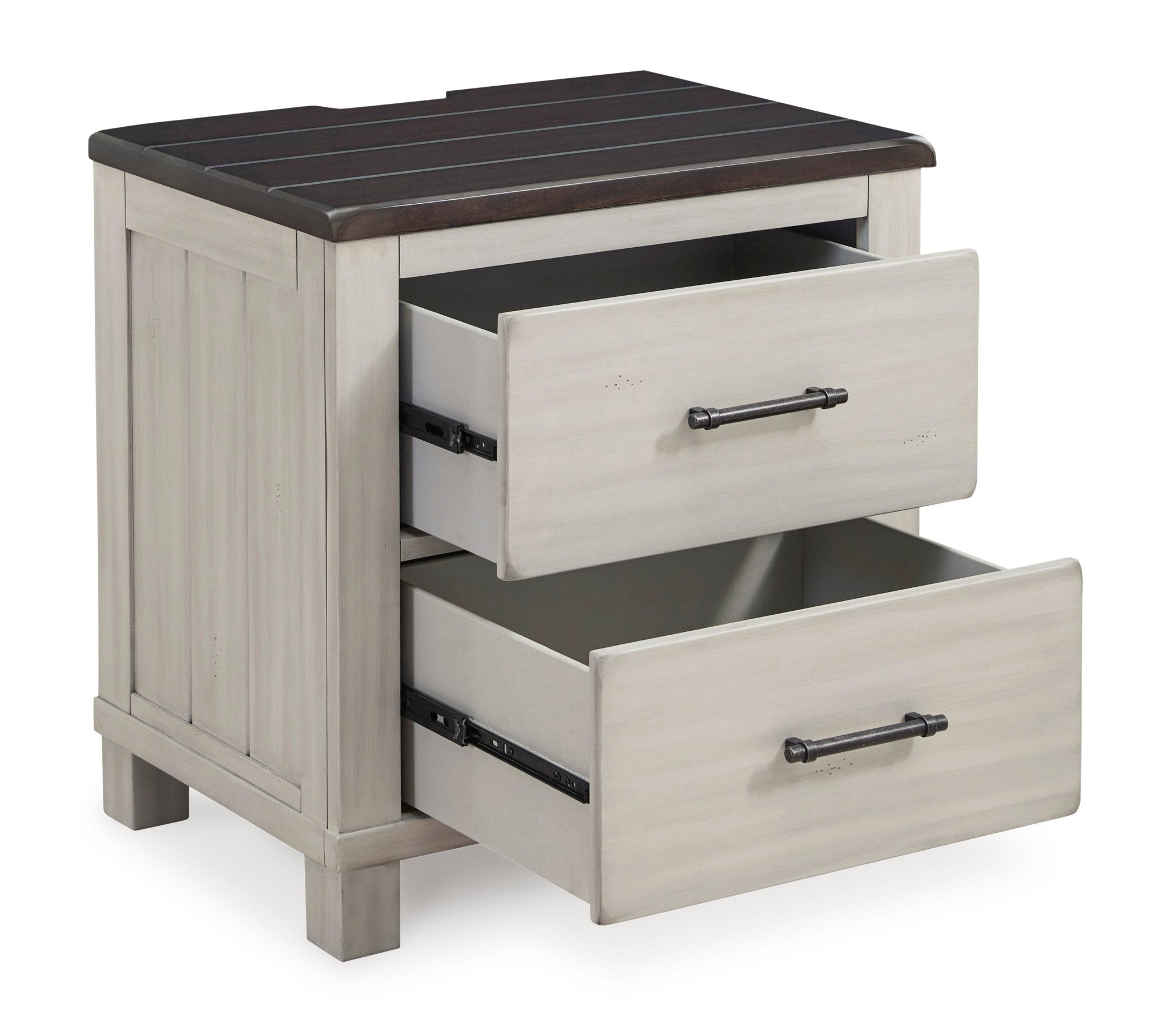Darborn 26" 2 Drawer Charging Nightstand - Rooms For Less Furniture Outlet