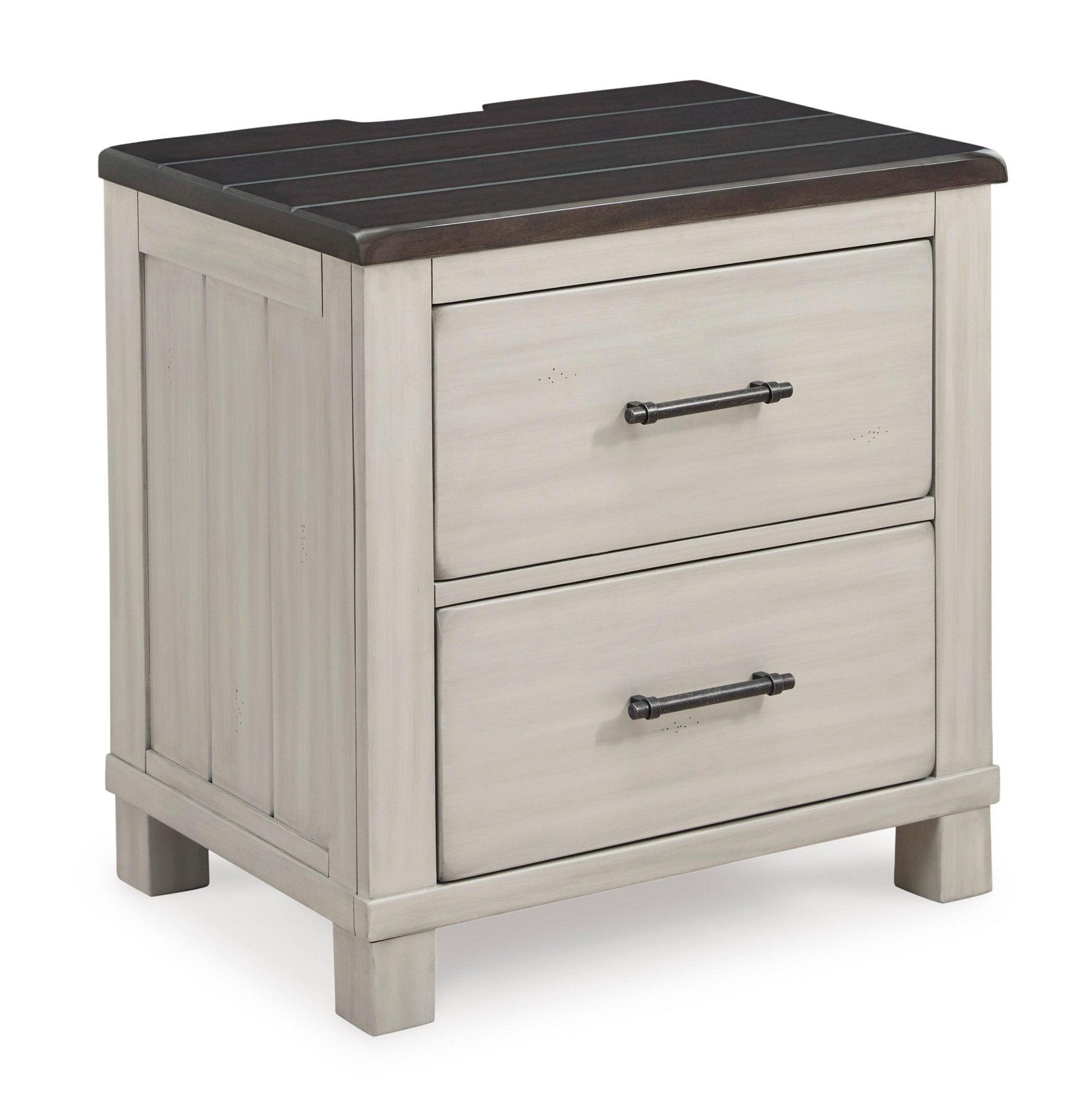 Darborn 26" 2 Drawer Charging Nightstand - Rooms For Less Furniture Outlet