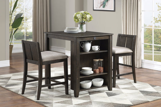 Daye 3pc Counter Height Dining Set - Rooms For Less Furniture Outlet