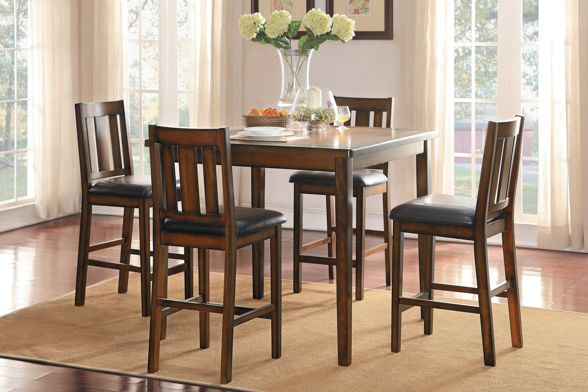 Delmar 5pc Counter Height Set - Rooms For Less Furniture Outlet