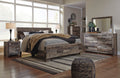 Derekson King Panel Bed, Dresser, Mirror & Nightstand - Rooms For Less Furniture Outlet