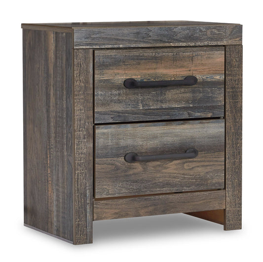 Drystan 22" 2 Drawer Charging Nightstand - Rooms For Less Furniture Outlet