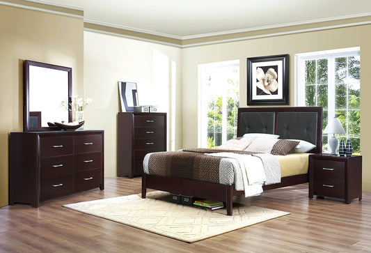 Edina Queen Bed, Dresser, Mirror & Nightstand - Rooms For Less Furniture Outlet