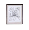European City Sketch IV 24X29H Framed Under Glass - Rooms For Less Furniture Outlet