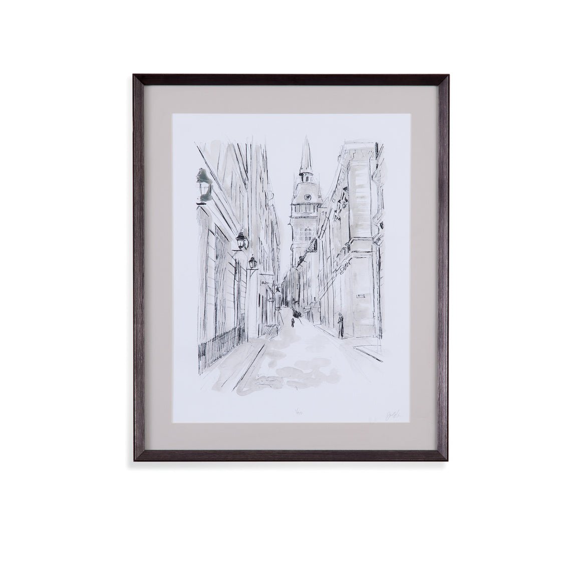 European City Sketch VI 24X29H Framed Under Glass - Rooms For Less Furniture Outlet