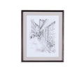 Europen City Sketch III 24X29H Framed Under Glass - Rooms For Less Furniture Outlet