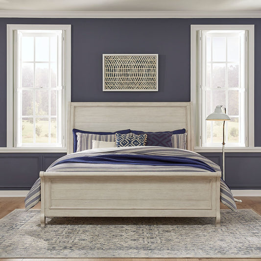 Farmhouse Reimagined King Sleigh Bed - Rooms For Less Furniture Outlet