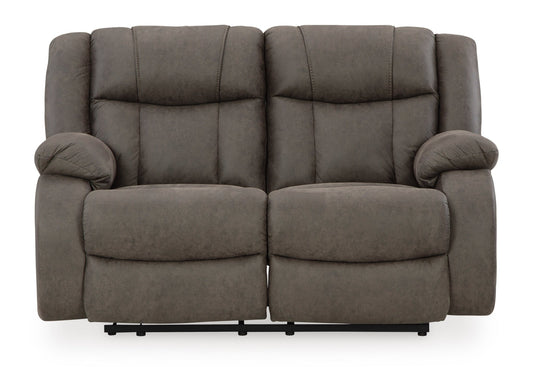 First Base Reclining Loveseat - Rooms For Less Furniture Outlet