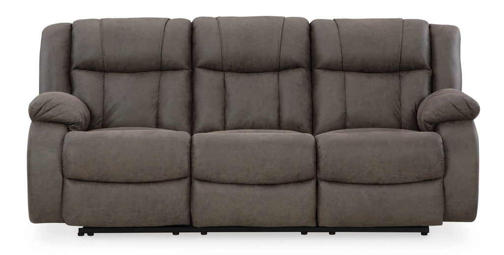 First Base Reclining Sofa - Rooms For Less Furniture Outlet