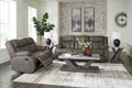 First Base Reclining Sofa and Loveseat - Rooms For Less Furniture Outlet