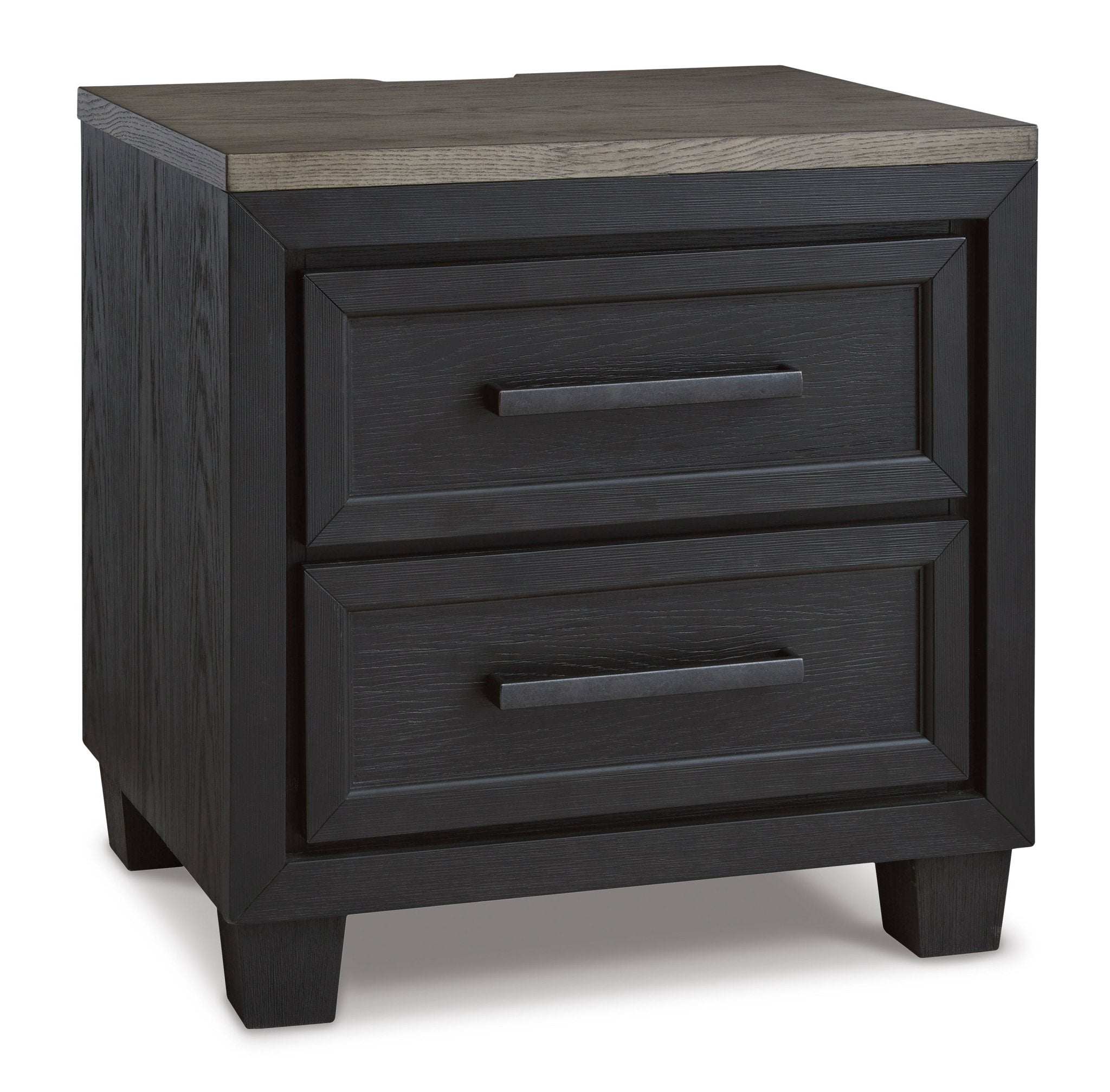 Foyland 27" 2 Drawer Charging Nightstand - Rooms For Less Furniture Outlet