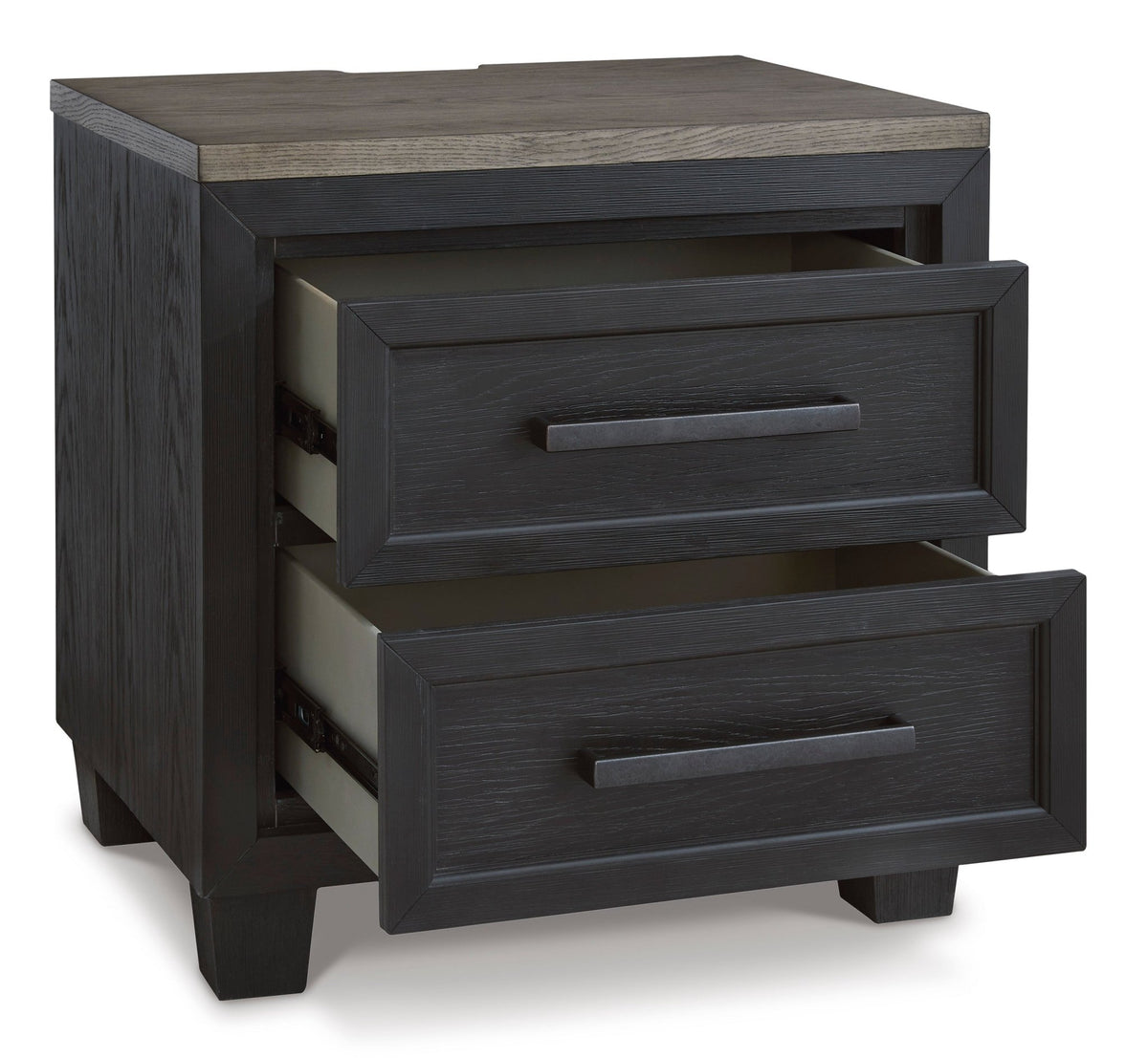 Foyland 27" 2 Drawer Charging Nightstand - Rooms For Less Furniture Outlet