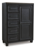 Foyland 5 Drawer Door Chest - Rooms For Less Furniture Outlet