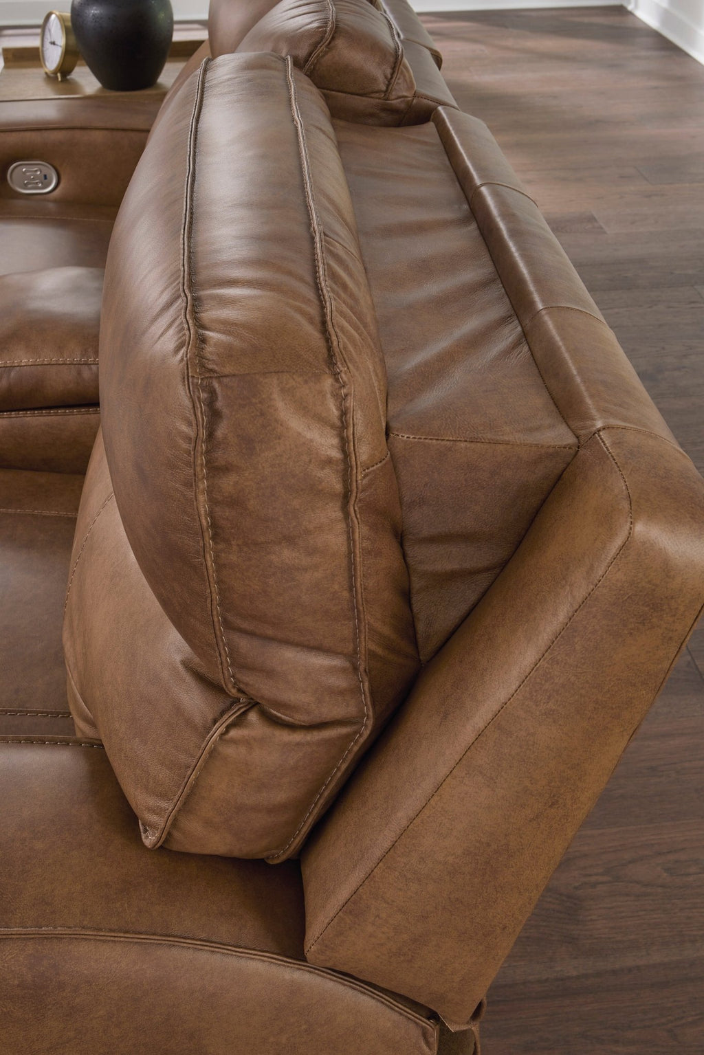 Game Plan Caramel Sofa and Loveseat - Rooms For Less Furniture Outlet