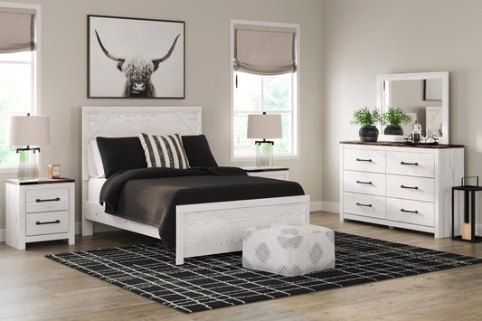 Gerridan Full Panel Bed, Dresser, Mirror and Nightstand - Rooms For Less Furniture Outlet