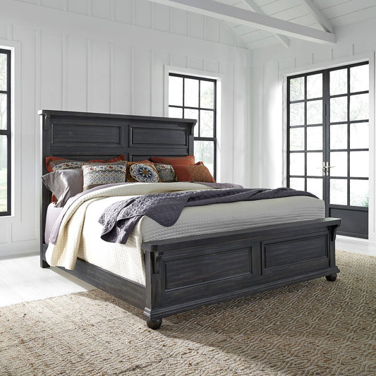 Harvest Home King Panel Bed - Rooms For Less Furniture Outlet
