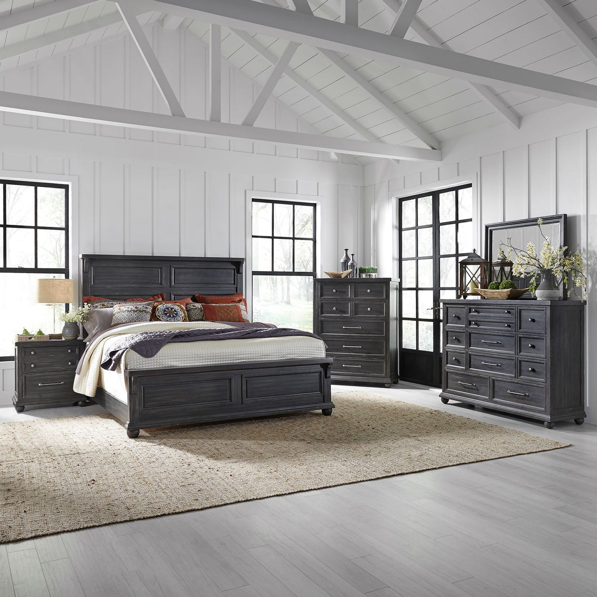 Harvest Home Queen Panel Bed - Rooms For Less Furniture Outlet
