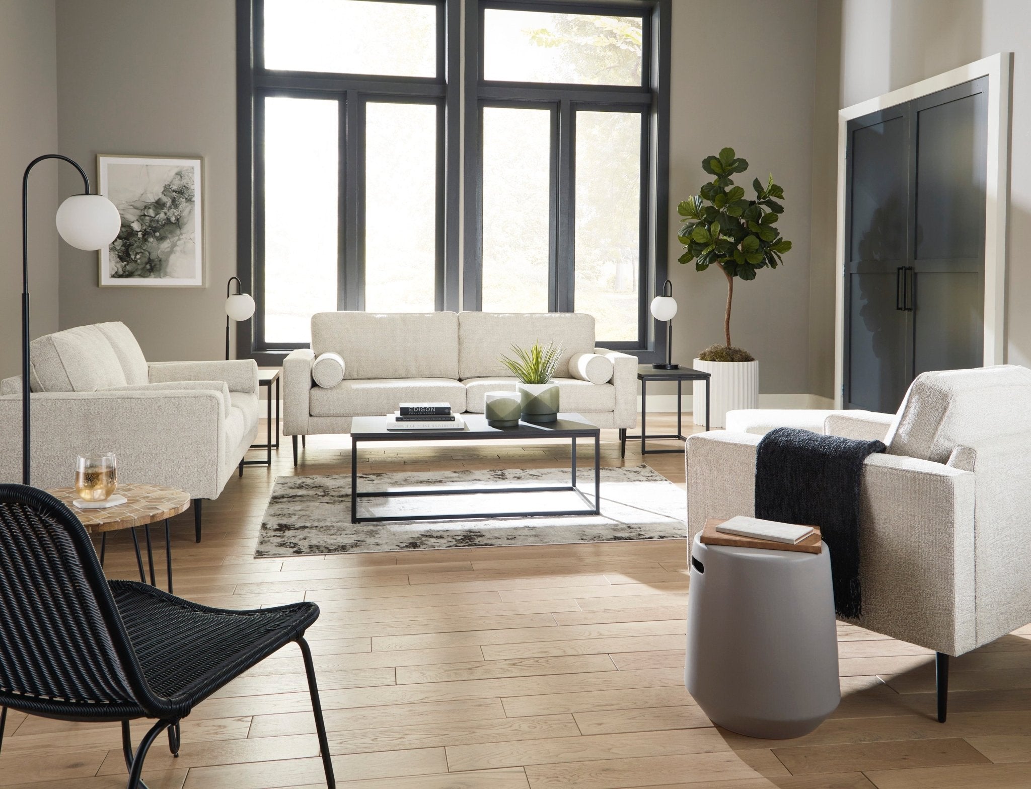 Hazela Chair & Ottoman - Rooms For Less Furniture Outlet