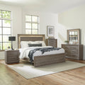 Horizons King Panel Bed, Dresser & Mirror, Night Stand - Rooms For Less Furniture Outlet