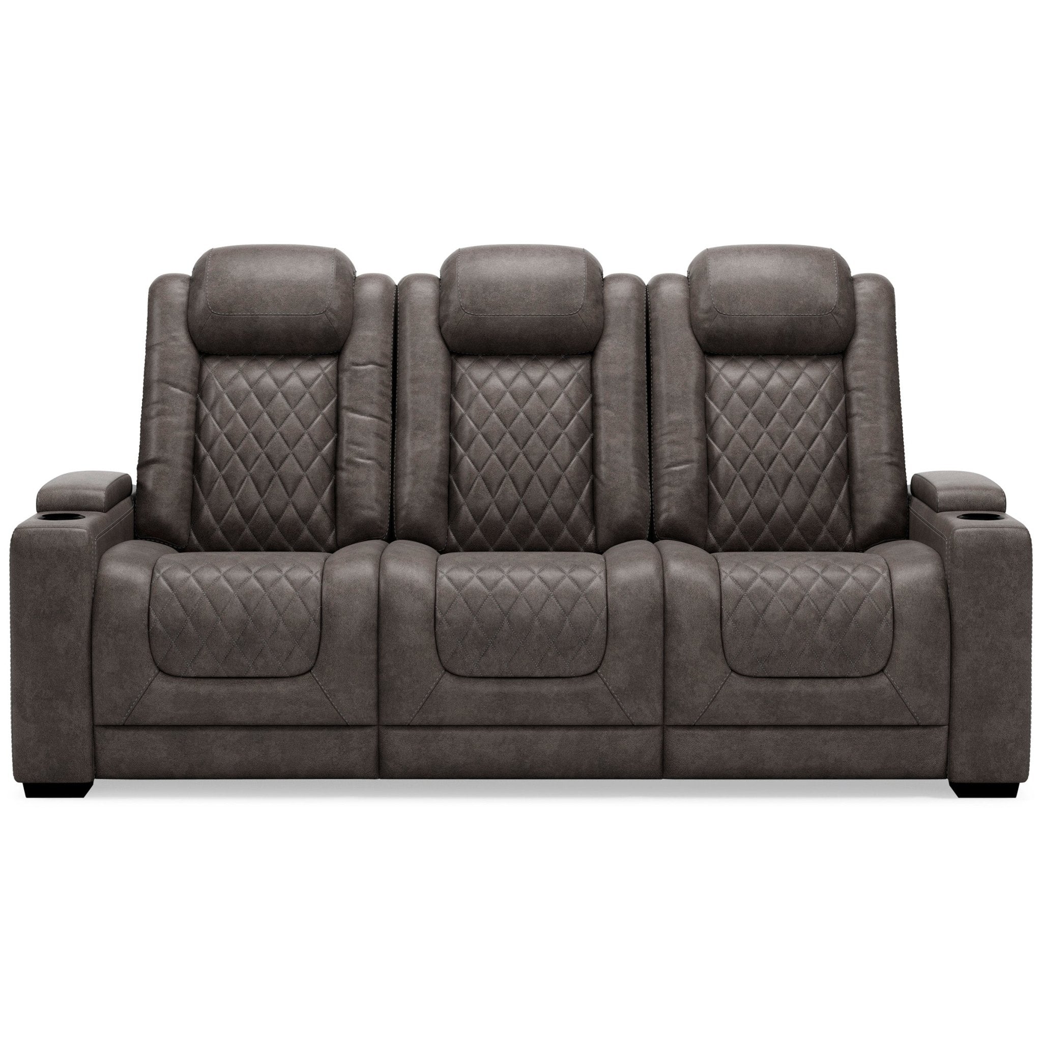 HyllMont Dual Power Reclining Sofa - Rooms For Less Furniture Outlet