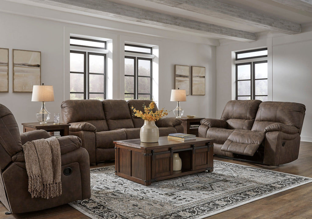 Kilmartin Reclining Sofa and Loveseat - Rooms For Less Furniture Outlet