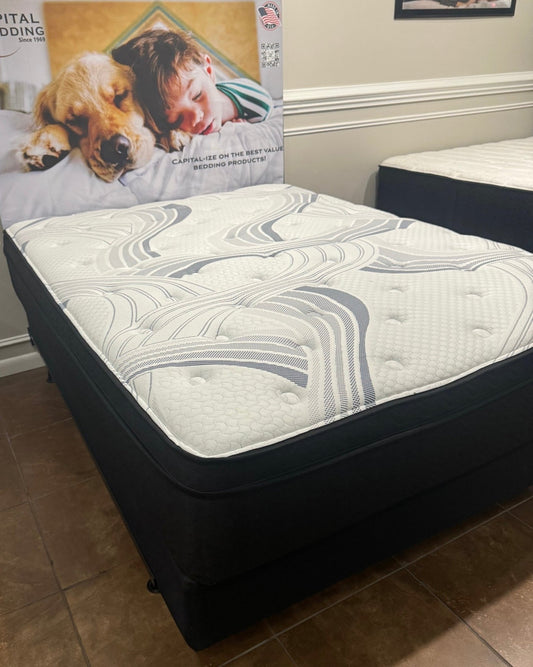 King Aspen 14" Cool Latex EuroTop Hybrid Mattress - Rooms For Less Furniture Outlet