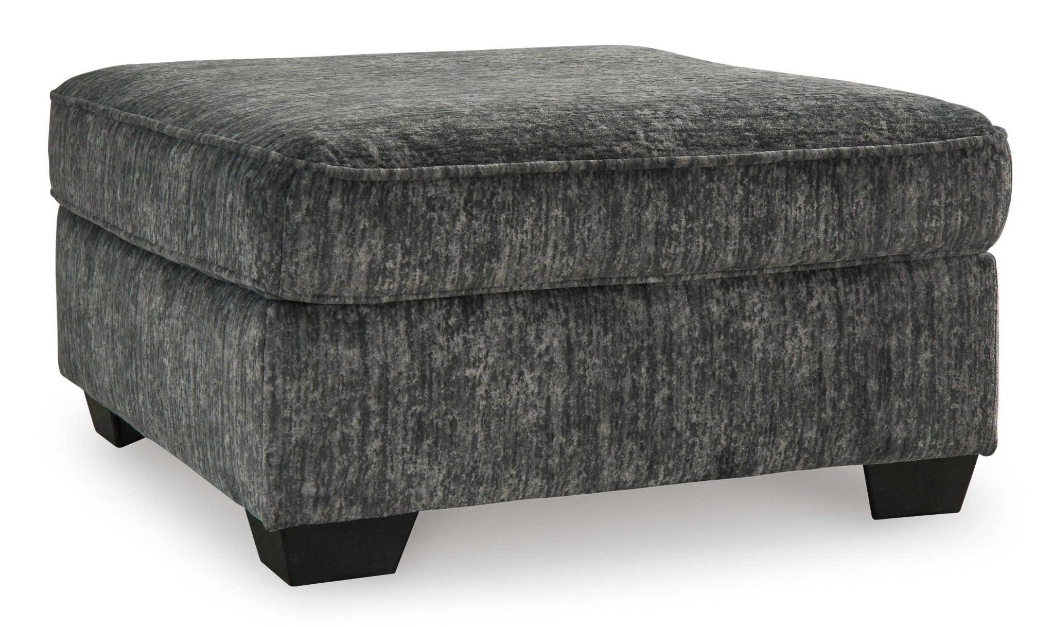 Lonoke Gunmetal Oversized Accent Ottoman - Rooms For Less Furniture Outlet