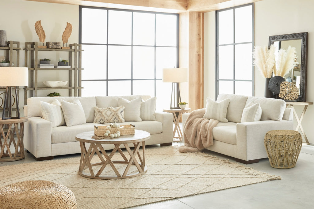 Maggie Birch Sofa and Loveseat - Rooms For Less Furniture Outlet