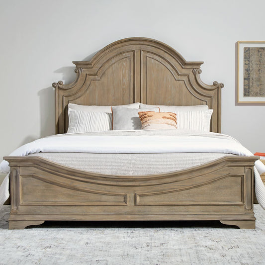 Magnolia Manor King Panel Bed - Rooms For Less Furniture Outlet