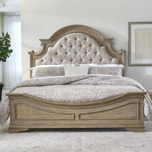 Magnolia Manor King Upholstered Bed - Rooms For Less Furniture Outlet