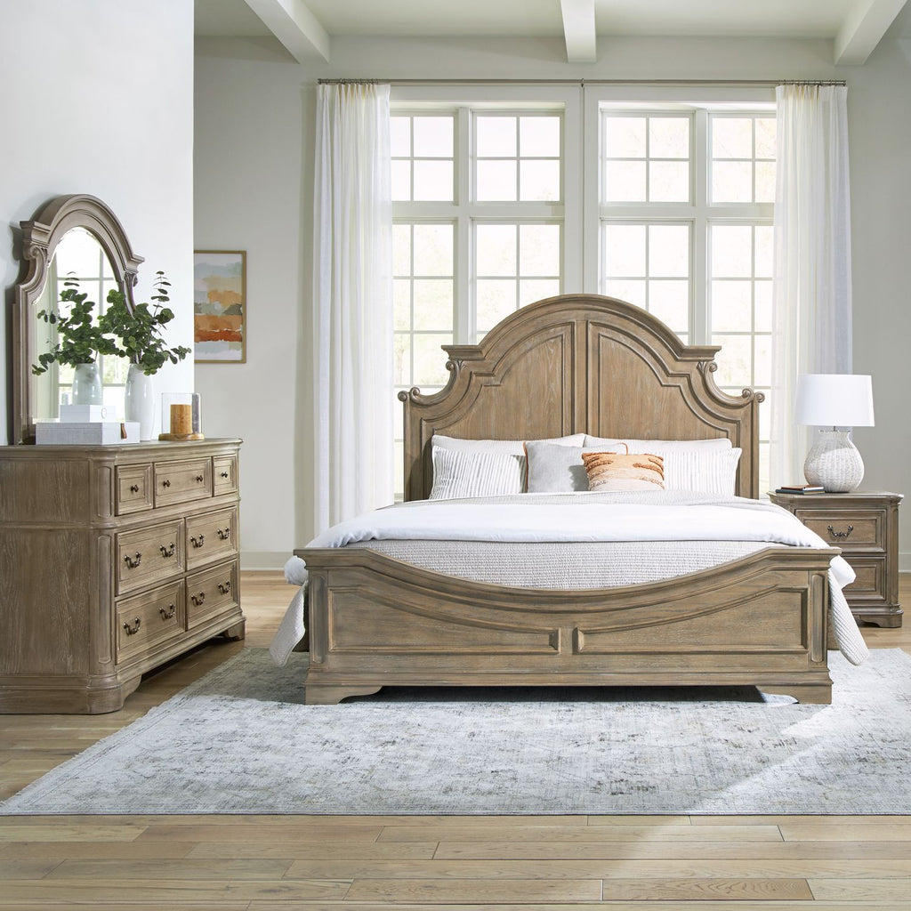 Magnolia Manor Queen Panel Bed - Rooms For Less Furniture Outlet