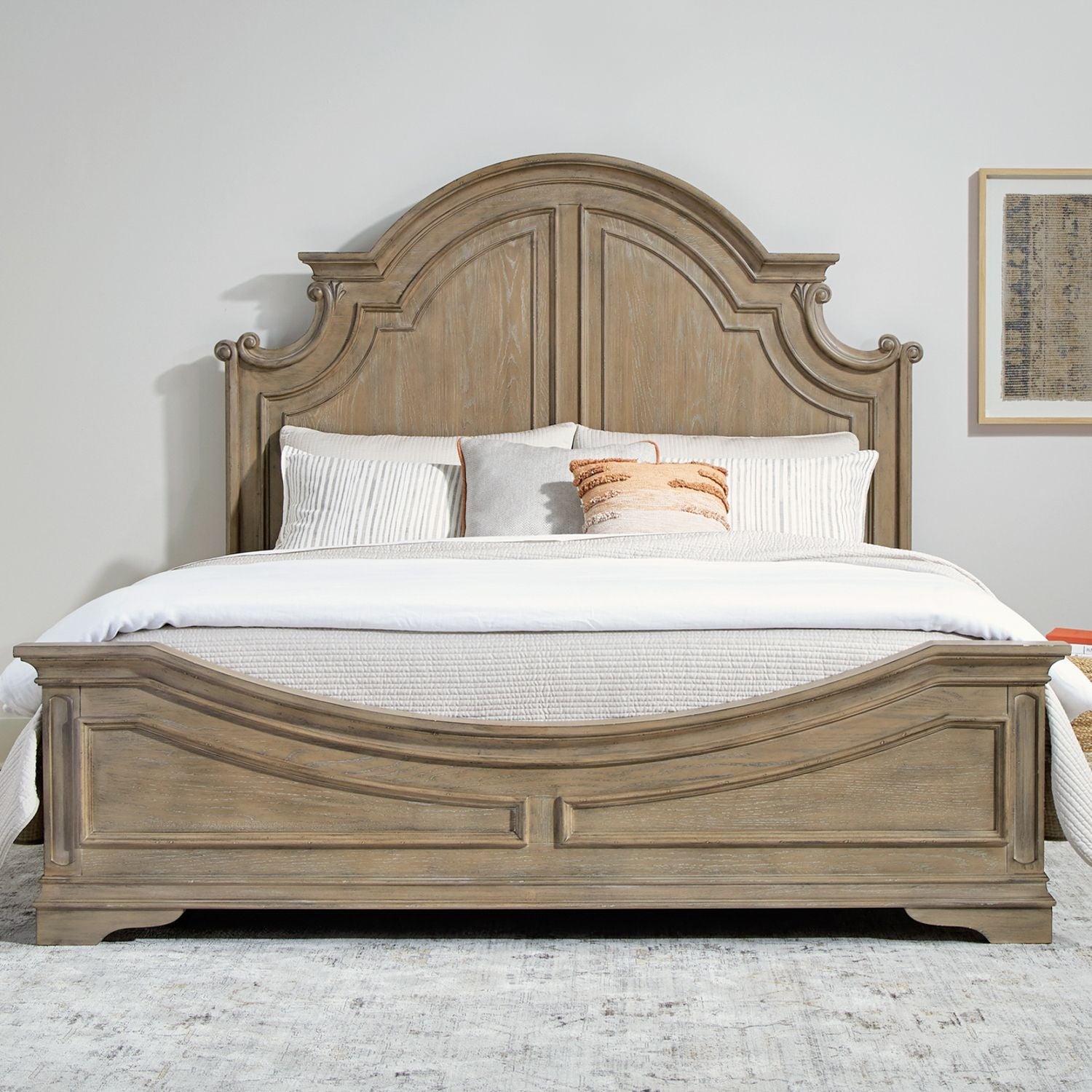 Magnolia Manor Queen Panel Bed - Rooms For Less Furniture Outlet