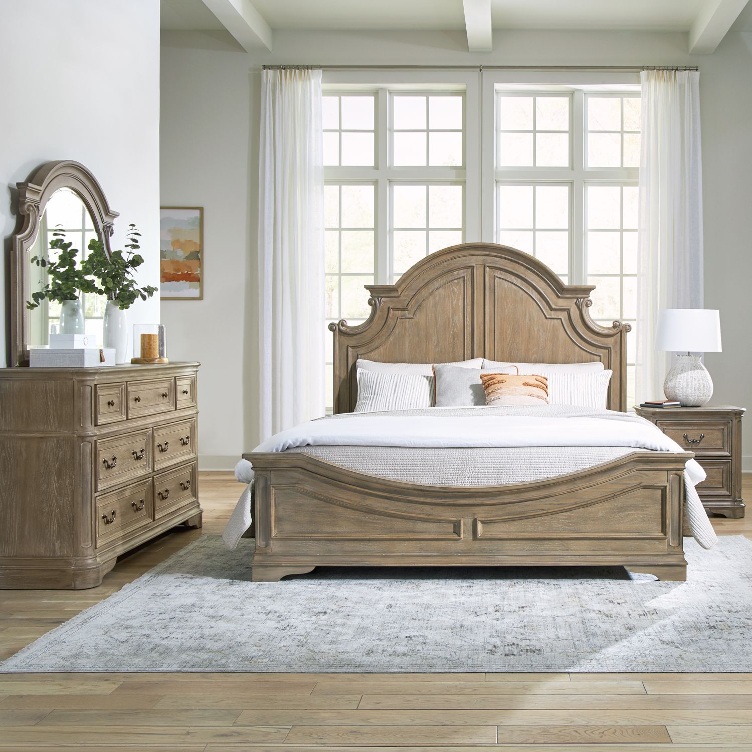 Magnolia Manor Queen Panel Bedroom Set - Rooms For Less Furniture Outlet